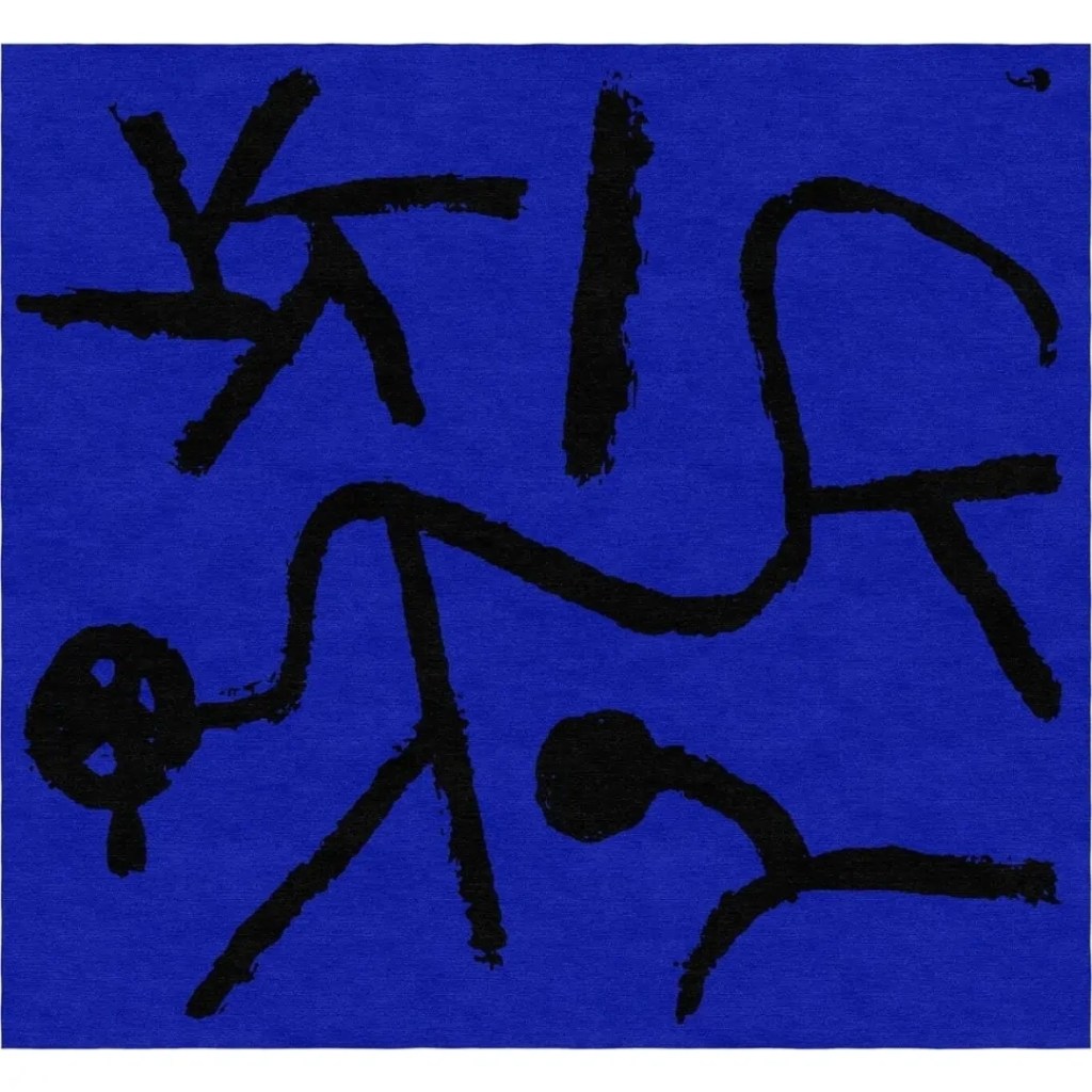 Paul Klee, Cette étoile enseigne la flexion (Dieser Stern lehrt Beugen), tapis tibétain personnalisé noué à la main