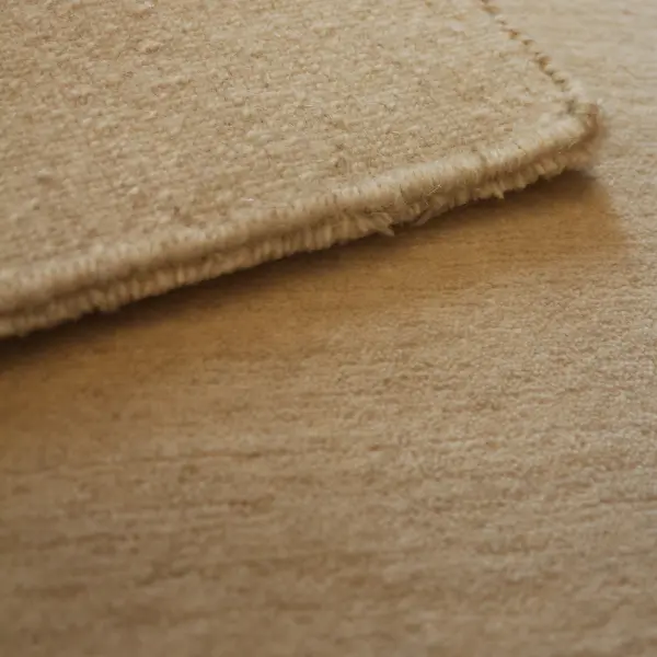 New Zealand wool closeup showing the front and the back of the rug