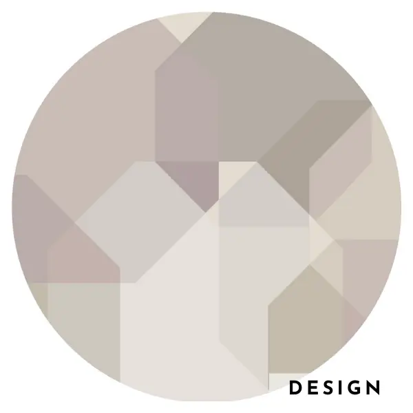Round Octagons in beige and cream shades design for bespoke handknotted rug