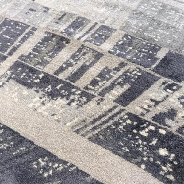 Tapis sur mesure noué à la main inspiré de l'Étoile de la Mort de Star Wars