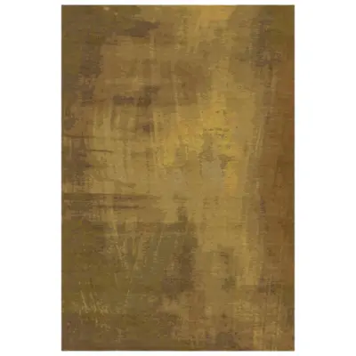 Tapis noué à la main inspiré par la section dorée d'un tableau que les clients avaient (3)