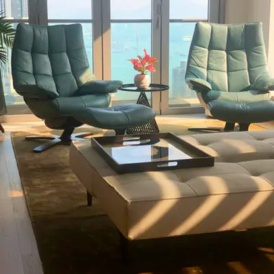 Tapis noué à la main inspiré par la section dorée d'un tableau que les clients avaient (6)