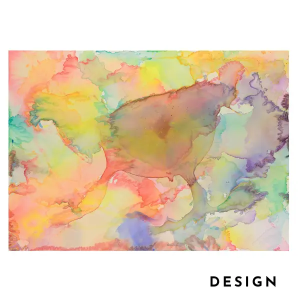 Magnifique aquarelle de l'artiste norvégienne Natasja Askelund qui a inspiré un incroyable tapis sur mesure, fait à la main avec d'innombrables nuances de couleurs.