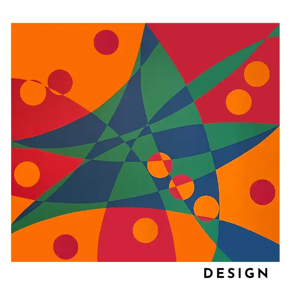 Œuvre d'art originale pour Vibrant Tapis sur mesure noué à la main d'après une œuvre d'art